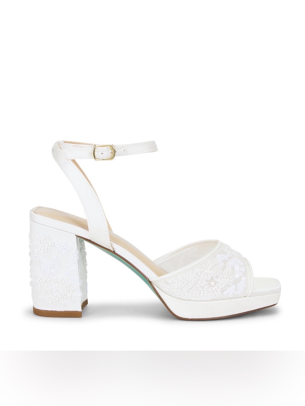 White Steve Madden x Betsey Johnson Junie Platform Sandal wedding heels bridal